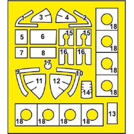 Clear Prop! CPUA72137 1/72 Arad Ar-240 Paint Mask Seal (For Level) Plastic Model Masking Sticker
