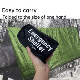 Emergency Tent - Life Tent - Olive Green Emergency Tube Tent – Portable Thermal Survival Shelter for Outdoor Camping, Hiking, and Emergency Preparedness