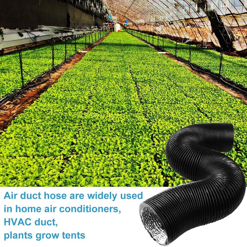 YIJUHOU 4 Inch 25FT Dryer Vent Hose, Non-Insulated Air Duct