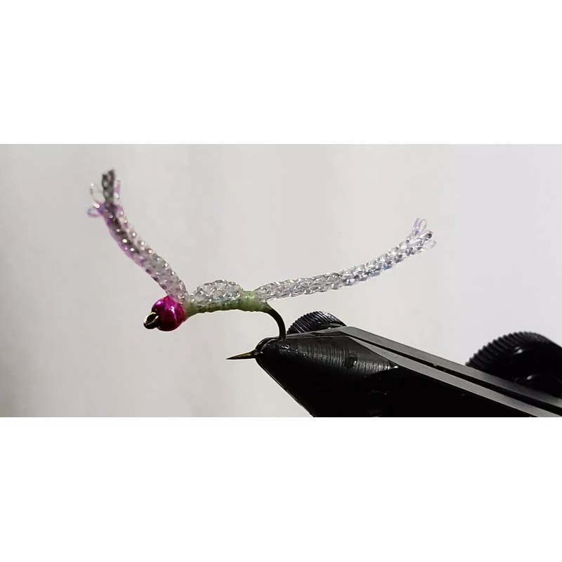 fly-- flies FLY-FLIES-ICE JIGS (* PINK BEAD HEAD GLOW WORWS