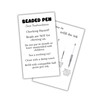 Beaded Pens Care Instruction Cards 50pk 2x3.5” Beadable Blanks for