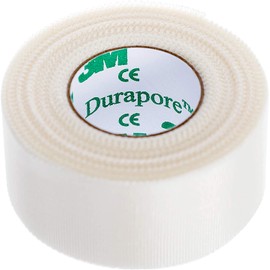 3M Durapore Surgical Tape 1/2"X10Yard Roll Silk Hypoallergenic - Pack of 12 Rolls - Model 1538-0