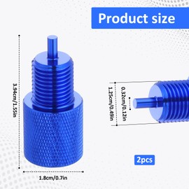 Zelphvt 2 Pcs Brake Proportioning Valve Bleeder Tool Bleeder Tool Combination Valves Shuttle Brake Bleeder Compatible with Disc/Disc/Drum PV2 PV4 Combination Valves(Blue)