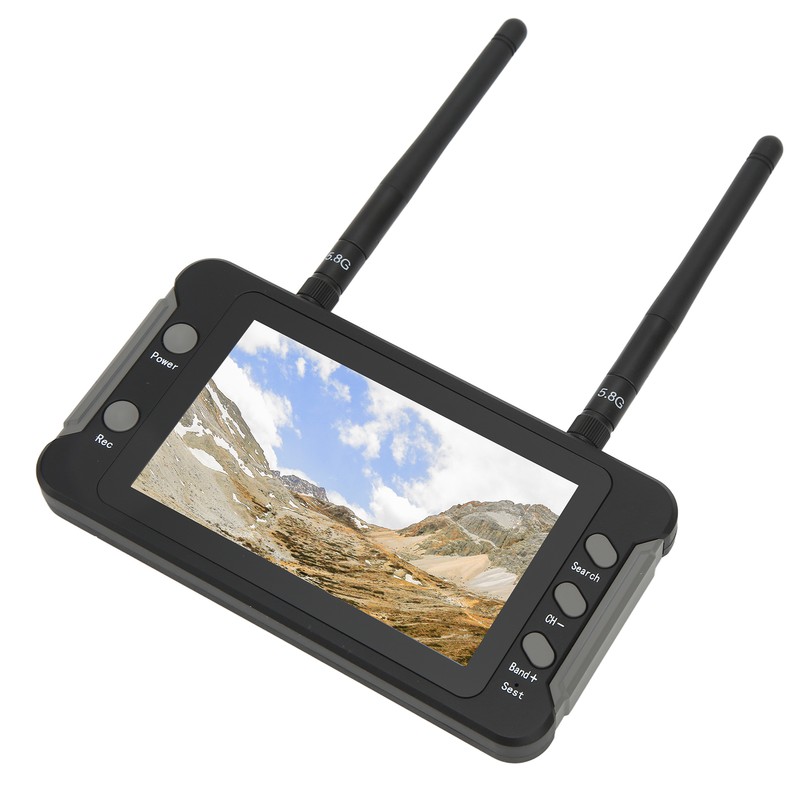 For FPV Receiver Monitor 4.3 Inch 5.8GHz 40CH DVR Function