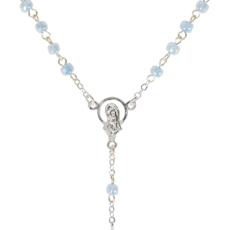 Roman Bless This Child Soft Blue Boy 1 inch Resin