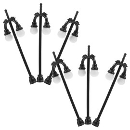 Kisangel Decorative Lamp Models 6 Pack Plastic Miniature Street Lights for Garden Boys and Girls Toy Set