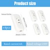 CYIOU 4 Pack Inline Switch White 250V/6Amp Lamp Switch Inline