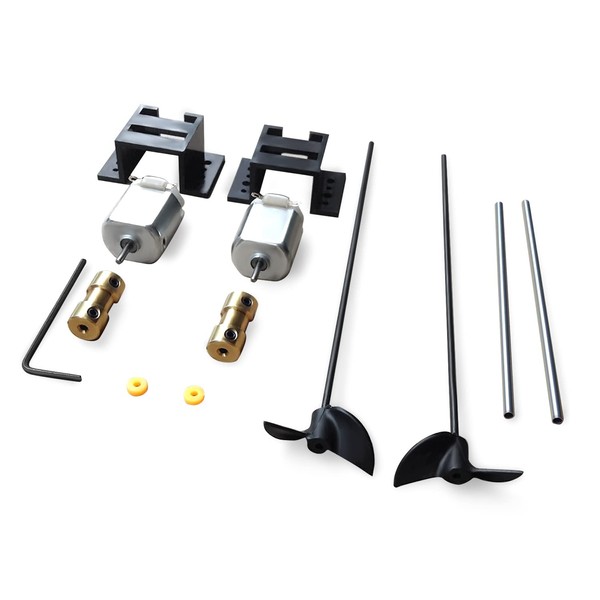 XBERSTAR Double 130 Motors RC Boat Drive Set Motor Seat
