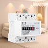 Electric Meter, 4 Phases, Calibrated Three-Current Meter, DIN Rail KWh