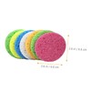 Baluue 50pcs Round Cellulose Makeup Removal Sponges for Deep Cleansing