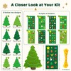 24Pcs Christmas Tree Crafts Kit,DIY Christmas Tree Decorations Set