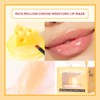 2PCS Cheese Design Cute Makeup PH Lip Balm&Lip mask, Color