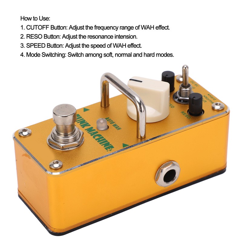 Guitar Effect Pedal FUNK MACHINE Single Auto WAH True Bypass