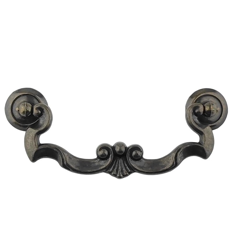 MuDuJia 10-Pack 4.5" Hole Spacing Dark Antique Bronze Bail Drawer