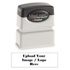 Infusion MaxLight Custom Logo Pre-Inked Rubber Stamp, 1/2" x 1-5/8",