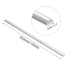sourcing map Semicircle Shape Solid Acrylic Rod PMMA Extruded Rod