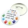 I Have Autism, Please Be Patient With Me Button, Large