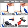 12 Piece Bicycle Valve Repair Kit - Presta Valve Cores,