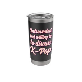 Introverted But Willing to Discuss K-Pop Stainless Steel Insulated Tumbler
