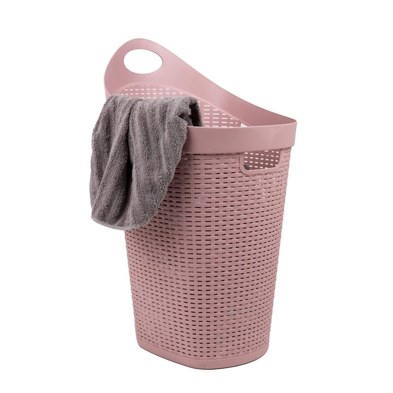 Mind Reader Basket Collection, Mobile Laundry Hamper, 60 Liter (15g/33lbs)