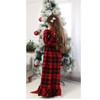 Girls Cotton Red Plaid Nightgowns Sleepwear Sleep Dress Kids Princess