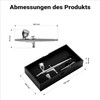 Wiltec Airbrush Gun X501, Air Brush with 0.3 mm Nozzle