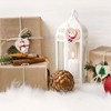 Lifreer 30PCS Wooden Christmas Baubles Christmas Wooden Ornaments Wood Slices