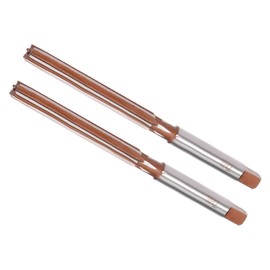 CoCud Hand Reamer, 7mm Cutting Diameter 6 Flutes H8, Alloy Steel Straight Shank Reaming Drill Bit - (Applications: for Aluminum Iron Copper Plastic Wood), 2-Pieces