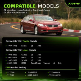 1533046010 Oil Control VVT Valve Engine Variable Timing Solenoid Compatible with Lexus GS300 SC300 IS300 SportCross Wagon Toyota Supra Replace# 917288 1533046011