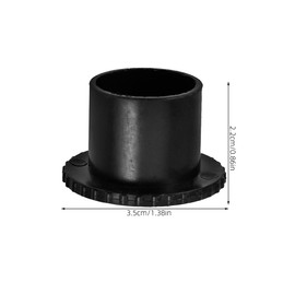 Cabilock 4pcs Clothes Hanger Rod Stoppers Curtain End Caps Closet Rod End Caps Pp