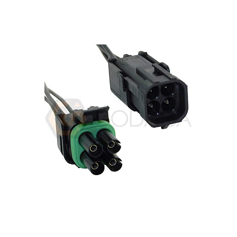 1 x Set Female & Male Connector Plug 4-way 4