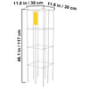 Happybuy Tomato Cages - 11.8" x 11.8" x 46.1". 10
