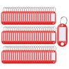 Key Tags 100 Pieces Keyring Tags Key Labels Plastic Key