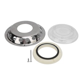 Ejoyous Boat Air Vent Accessories, Stainless Steel Marine Mushroom Vent Round Yacht Deck Ventboat Roof Vents Boat Air Vent Ventilation Window Assembly Transparent Centre Hatch Cover