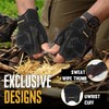 HANDLANDY Fingerless Framer Work Gloves for Men, Utility Grip Paded