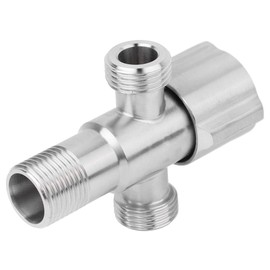 G1/2" Water Stop Valve, Faucet Angle Valve, Stop Valve, Stainless Steel, Durable, Easy Installation, For Home, Toilet, Bathroom Angle Valve