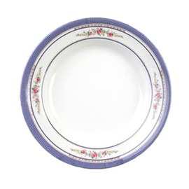 A-to-Z Supply 1106AR Soup Plate, 3 oz., 6" Dia., Break-Resistant, Dishwasher Safe, BPA Free, Melamine, Rose, NSF, Pack of 12