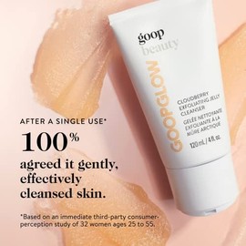 goop Beauty Exfoliating Jelly Cleanser | Face Wash to Clean & Smooth Skin | Squalane, Kakadu Plum, & Vitamin C | Moisturizes & Soothes Skin | Paraben & Silicone Free | 4 fl oz