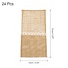 uxcell 24Pcs Burlap Lace Utensil Holders, 4" x 8" Cutlery