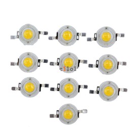 Gump's grocery 10PCS 1W Warm White SMD LED Chip Lamp Beads White RGB Light 100-110LM