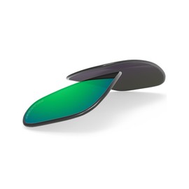 BlazerBuck Anti-salt polarised replacement lenses for Oakley Fives Squared, Emerald Green Polarized