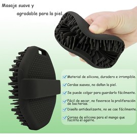Set de 8 Cepillos Corporales de Silicona con Mango Largo