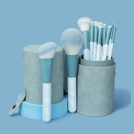 Makeup Brush Set, 12 Pieces, Soft Makeup Brushes, Makeup Brush Set, Suitable for Beginners, Powder Containing, Popular Makeup Tools, Portable