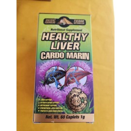 Natural de Mexico Higado Sano / Healthy and Healthy Liver Cardo Marin Supplement 60 Caplets 1G NDM