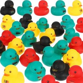 Wettarn Happy Juneteenth Rubber Duck June 19th Duckies 2 Inch Patriotic Juneteenth Mini Bath Rubber Duck for Shower Swimming Pool Games Freedom Day Patriotic Party Goodie Bag Supply (48)