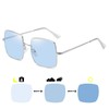 Classic Square Polarized Dimmable Lens Sunglasses Wellington Women's UV Protection