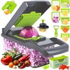 Vegetable Chopper with Container – 16-in-1 Food Dicer and Multi-Blade