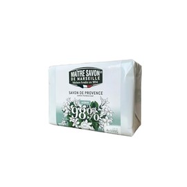 Maitre Savon de Marseille, Savon de Provence (Jasmine, Value 3.5 oz (100 g) x 4), Fragrance Soap, Guest Soap, Botanical Soap, Enjoy Scents, Made in France