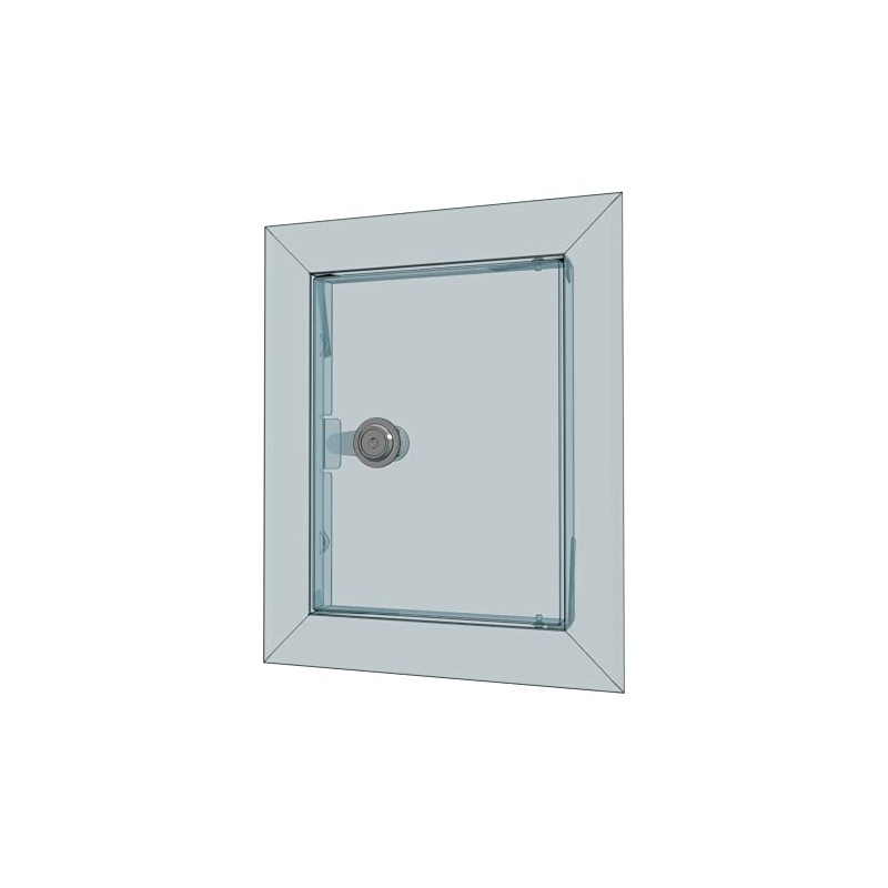 Metal Access Panel with Lock Wall Steel Hatch White Service