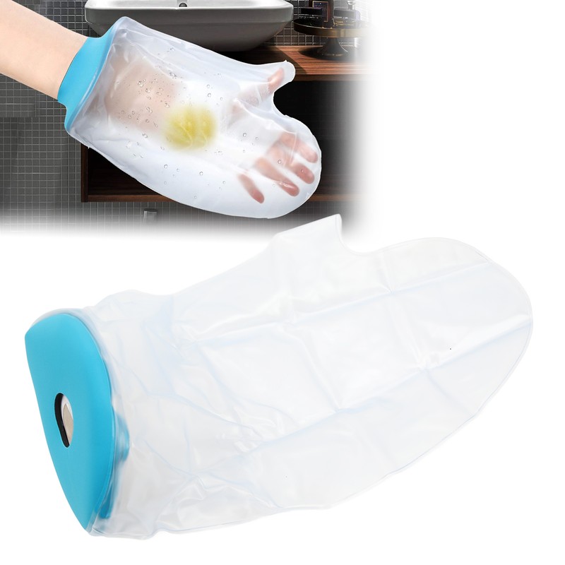 Waterproof Hand Cover for Shower Adults Soft Watertight Seal Reusable